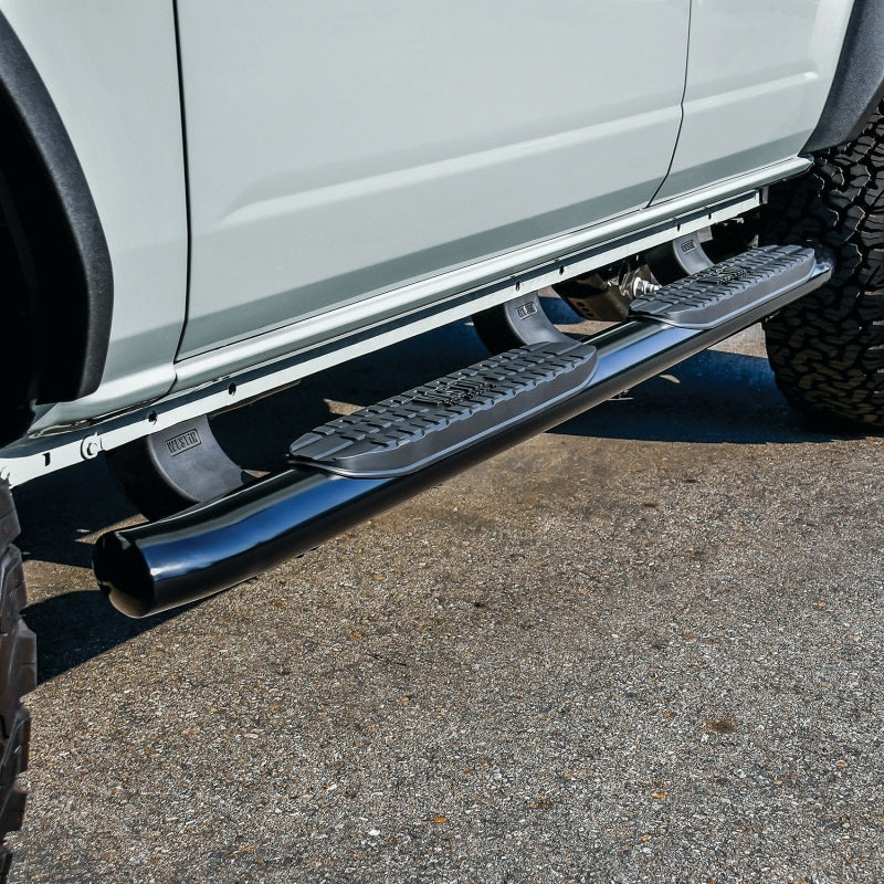 Westin 21-22 Ford Bronco (4-Door) PRO TRAXX 4 Oval Nerf Step Bars - Textured Black - Mammoth Racing -