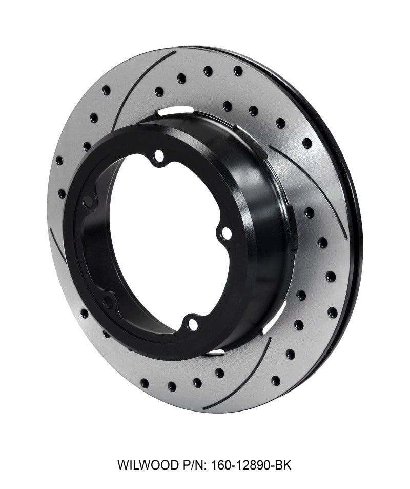 Wilwood Rotor-1.91in Offset-SRP-BLK-Drill-RH 12.19 x .810 - 5 x 5.75in Floater - My Store