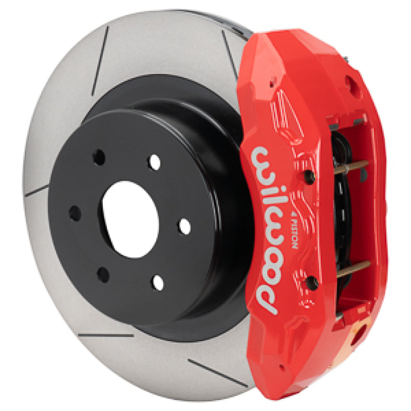 Wilwood 99-18 Chevy Silverado/GMC Sierra 16x1.25 Slotted Rotor Tx4r 4 Piston Rear Brake Kit - Red - My Store