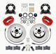 Wilwood Forged Dynalite-M Front Kit 11.30in 1 PC Rotor&Hub Red 1970-1973 Mustang Disc & Drum Spindle - My Store