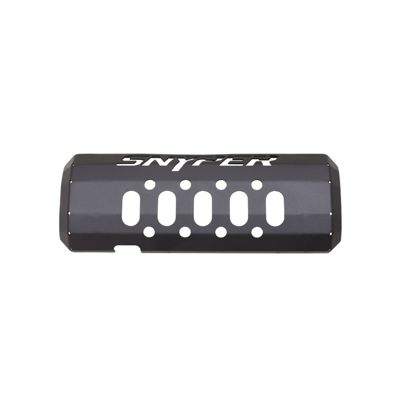 Westin/Snyper 07-17 Jeep Wrangler Muffler Skid Plate - Textured Black - Mammoth Racing -