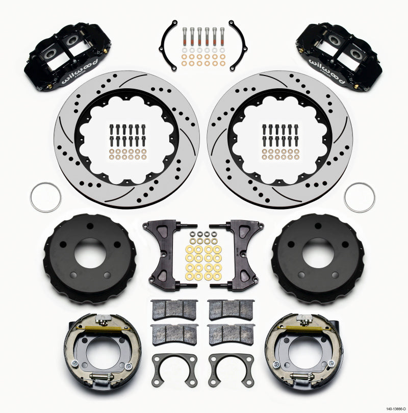 Wilwood Narrow Superlite 4R Rear P-Brk Kit 14.00in Drilled Big Ford New 2.38in Off Bronco 5 x 5.50 - My Store