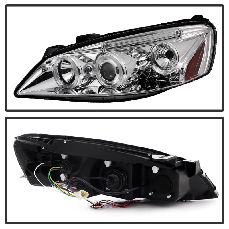 Spyder Pontiac G6 2/4DR 05-08 Projector Headlights LED Halo LED Chrm PRO-YD-PG605-HL-C - Mammoth Racing -