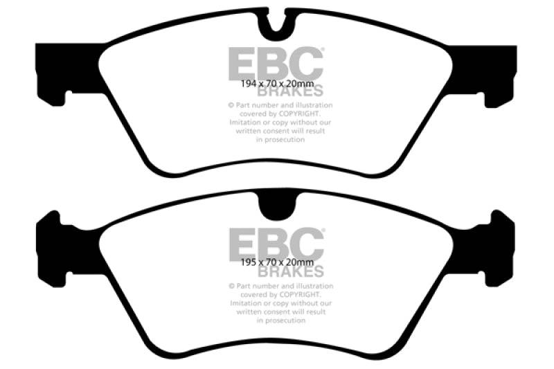 EBC 06 Mercedes-Benz E500 5.0 4-Matic Redstuff Front Brake Pads - My Store