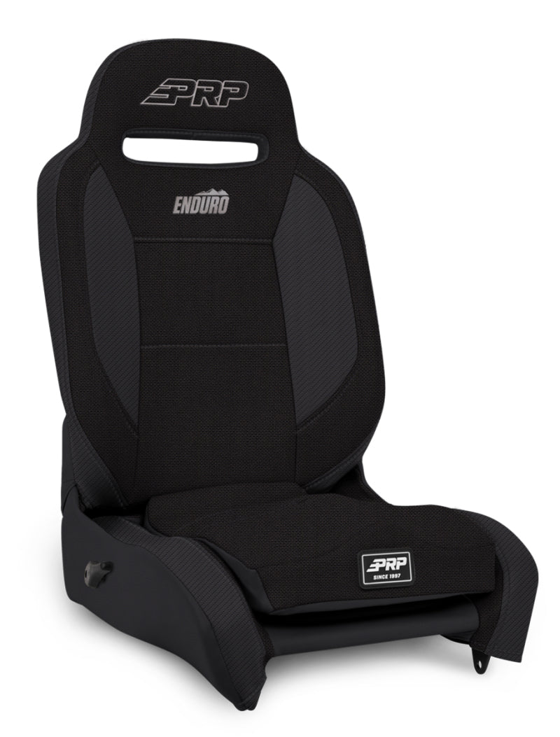 PRP Enduro Elite Reclining Suspension Seat (Passenger Side) - All Black - Mammoth Racing -