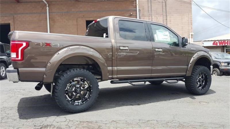 N-Fab Nerf Step 15-17 Ford F-150 SuperCrew - Gloss Black - Cab Length - 3in - Mammoth Racing -