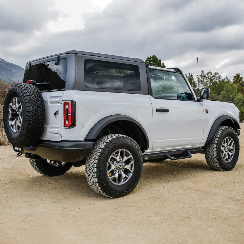Westin/HDX 2021+ Ford Bronco (2-Door) Drop Nerf Step Bars - Textured Black - Mammoth Racing -