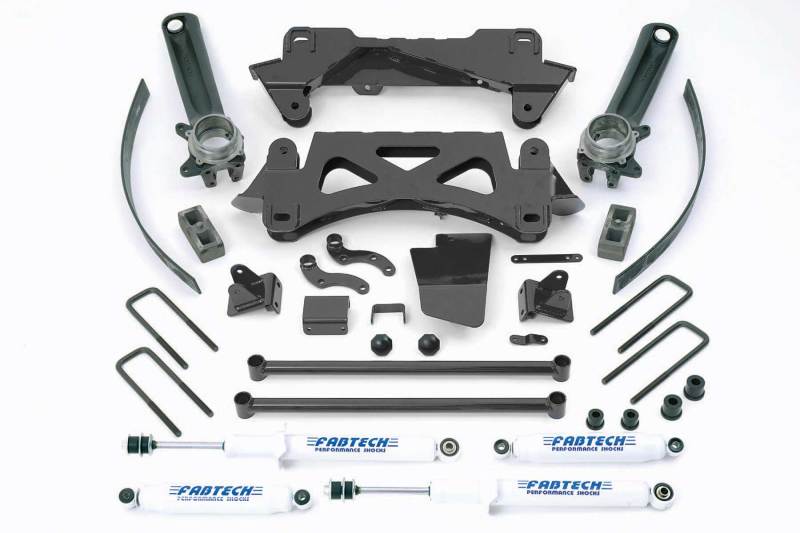 Fabtech 95.5-04 Toyota Tacoma 4 Cyl 2/4wd 6 Lug 6in Perf Sys w/Perf Shks - Mammoth Racing -