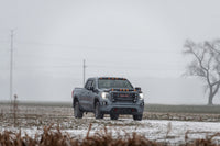 AVS 19-22 GMC Sierra 1500 Aeroskin Low Profile Hood Shield w/ Lights - Black - Mammoth Racing -