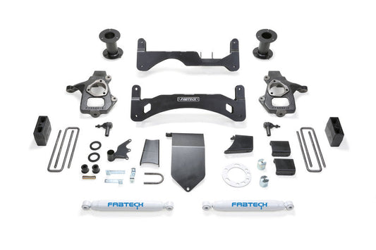 Fabtech 14-18 GM C/k1500 P/U w/oE Alm Or Stmp Stl UCA 6in Basic Sys G2 w/Perf Shks - My Store
