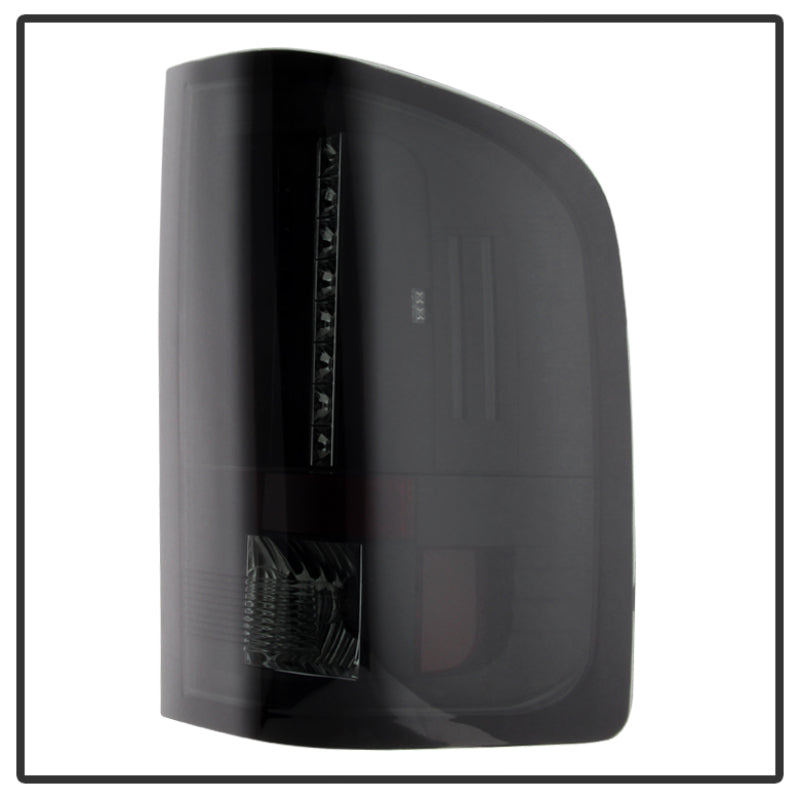 Spyder Chevy Silverado 07-13 LED Tail Lights Blk Smke ALT-YD-CS07-LED-BSM - Mammoth Racing -