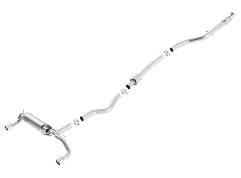 Borla 13-16 BMW 335i / 435i S Type Cat back SS 3.0in, 2.25in 3.5in Tip Single Rolled - My Store