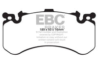 EBC 11+ Audi A8 Quattro 6.3 (Cast Iron Rotors) Redstuff Front Brake Pads - My Store