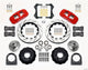 Wilwood Aero6 Front Hub Kit 14.00in Drill Red Tci-ifs 71-78 (Pinto Based) - Mammoth Racing -