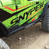 Westin/Snyper 07-17 Jeep Wrangler Rock Slider Steps - Textured Black - Mammoth Racing -