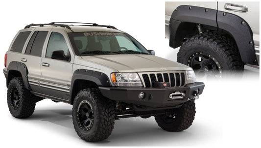 Bushwacker 99-04 Jeep Grand Cherokee Cutout Style Flares 2pc - Black - My Store