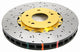 DBA 03-05 Evo 8/9 Front Drilled & Slotted 5000 Series 2 Piece Rotor Assembled w/ Gold Hat - Mammoth Racing -