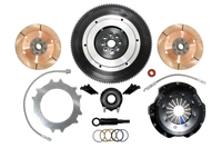 Clutch Masters 04-11 WRX STi 2.5L T 6sp 8.5in Race Twin Disc Clutch Kit w/Steel Flywheel Push Type - Mammoth Racing -