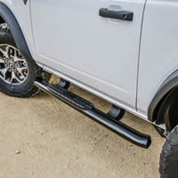 Westin 21-22 Ford Bronco (2-Door) PRO TRAXX 4 Oval Nerf Step Bars - Textured Black - Mammoth Racing -