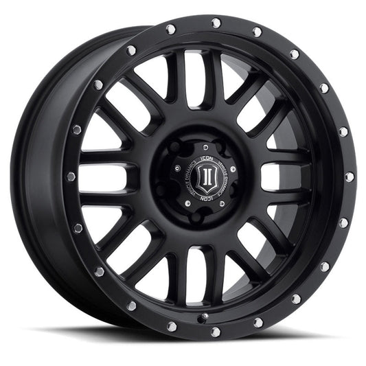 Icon Alpha 20x9 6x135 16mm Offset 5.625in BS Satin Black Wheel - Mammoth Racing -
