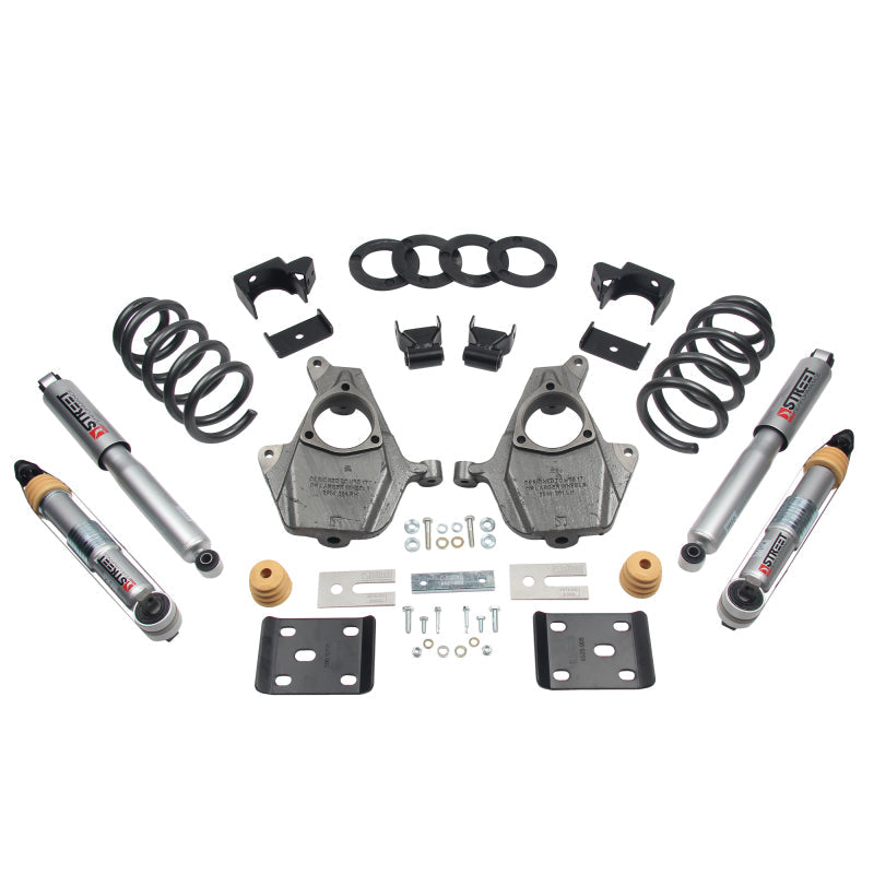 Belltech Lowering KIT 16.5-17 Chevy Silverado Crew Cab 2WD 3-4f / 7R - Mammoth Racing -