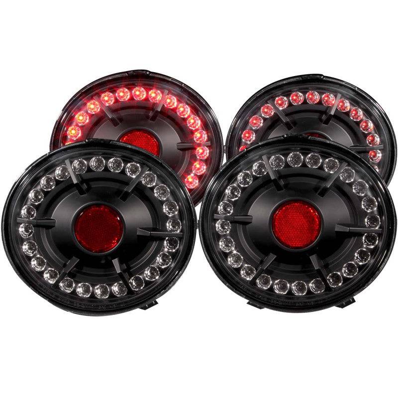 ANZO 2005-2010 Chevrolet Corvette LED Taillights Black 4pc - Mammoth Racing -