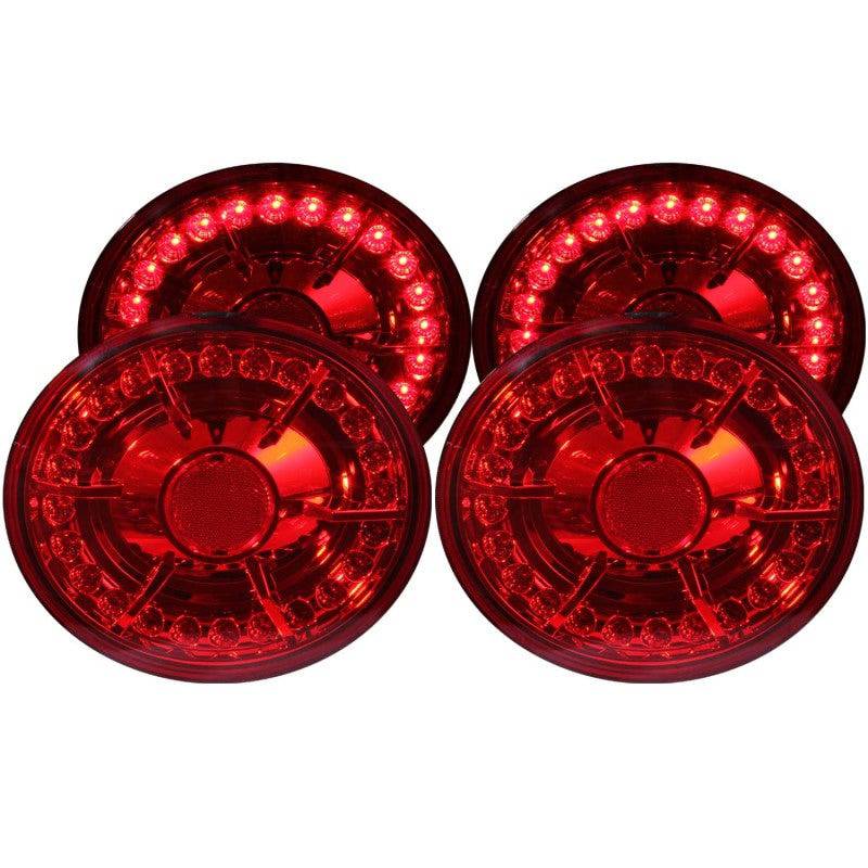 ANZO 2005-2010 Chevrolet Corvette LED Taillights Red 4pc - Mammoth Racing -