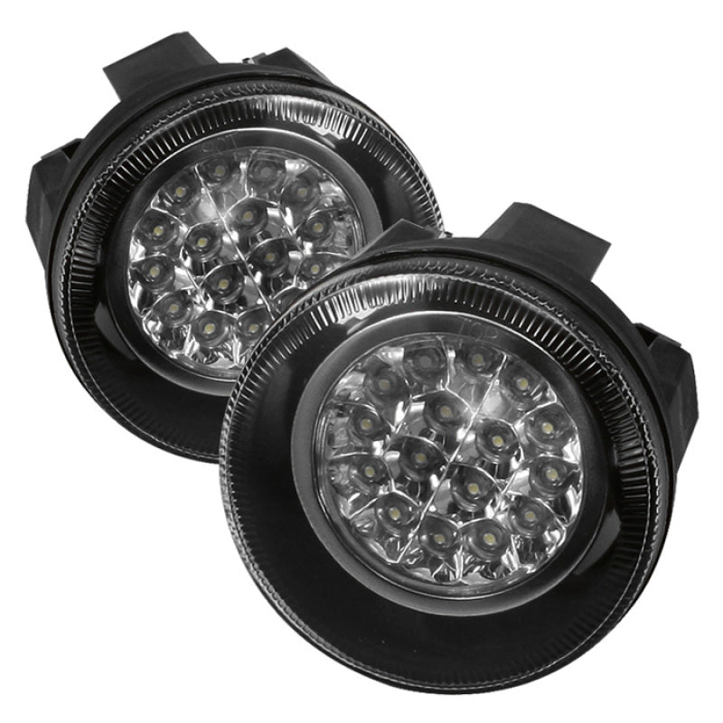 Spyder Dodge Dakota 01-04/Dodge Durango 01-03 LED Fog Lights w/Switch Clear FL-LED-DDAK01-C - Mammoth Racing -