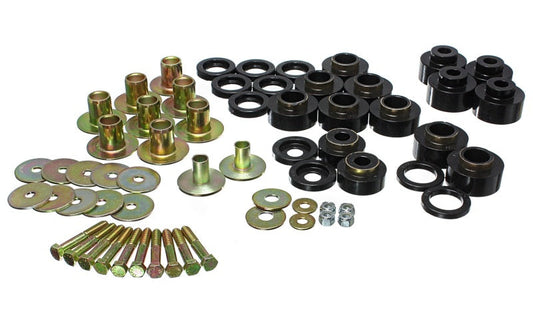 Energy Suspension 68-72 Chevy Chevelle/Monte Carlo/Malibu/El Camino Black Body Mount Set - My Store