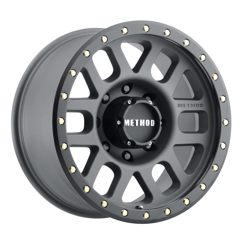 Method Mr309 Grid 18x9 +18mm Offset 8x170 130.81mm CB Titanium/Black Street Loc Wheel - Mammoth Racing -