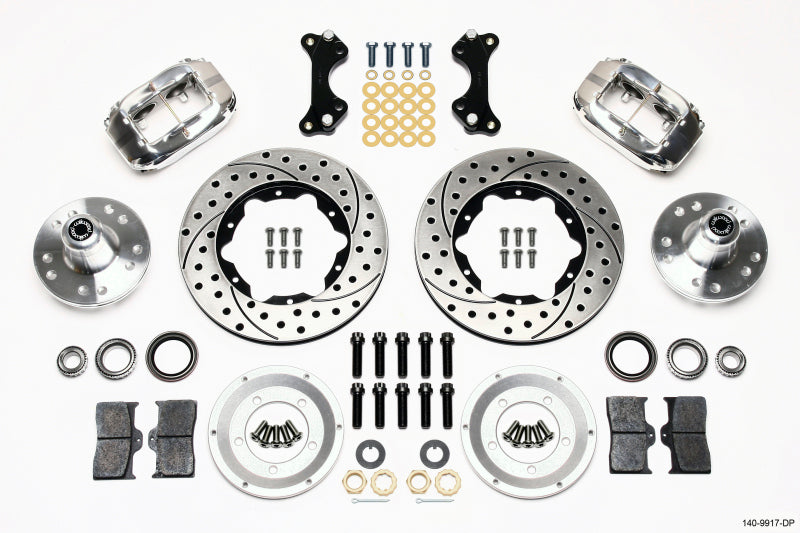 Wilwood Forged Dynalite Front Kit 11.00in Drilled-Polished WWE ProSpindle - My Store