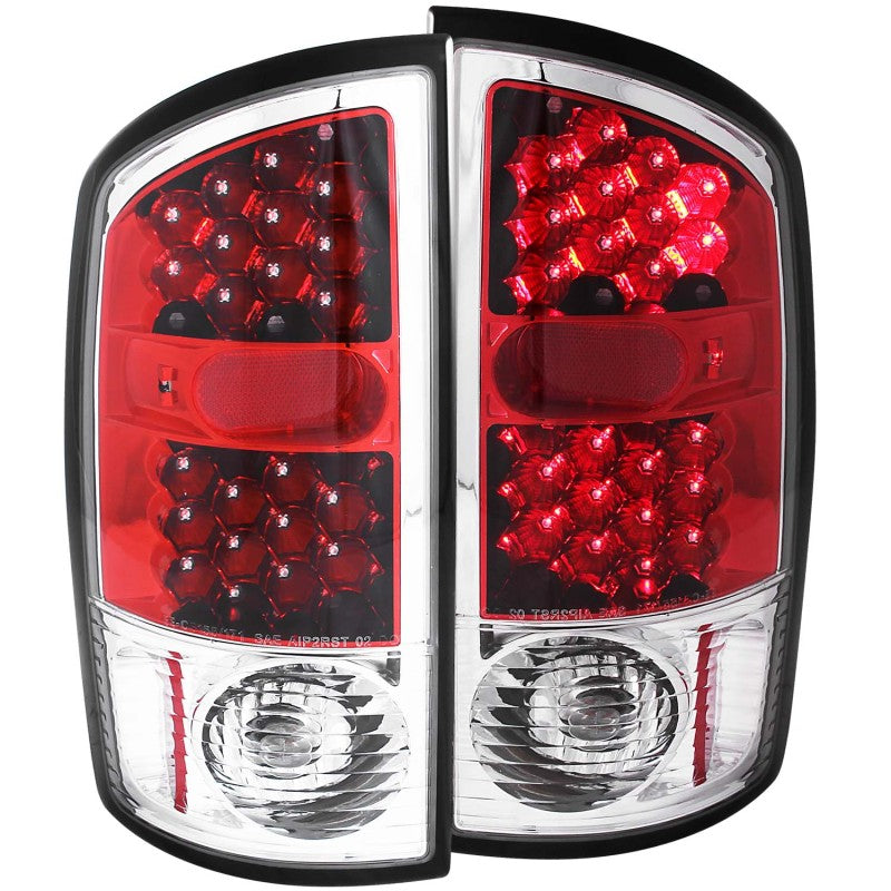 ANZO 2002-2005 Dodge Ram 1500 LED Taillights Red/Clear - Mammoth Racing -