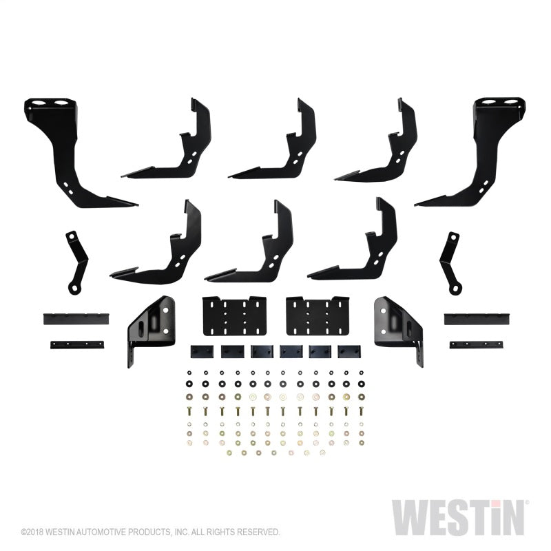 Westin 2019 Chevrolet Silverado/Sierra 1500 Crew Cab (5.5ft) R5 Modular Nerf Step Bars - Black - Mammoth Racing -
