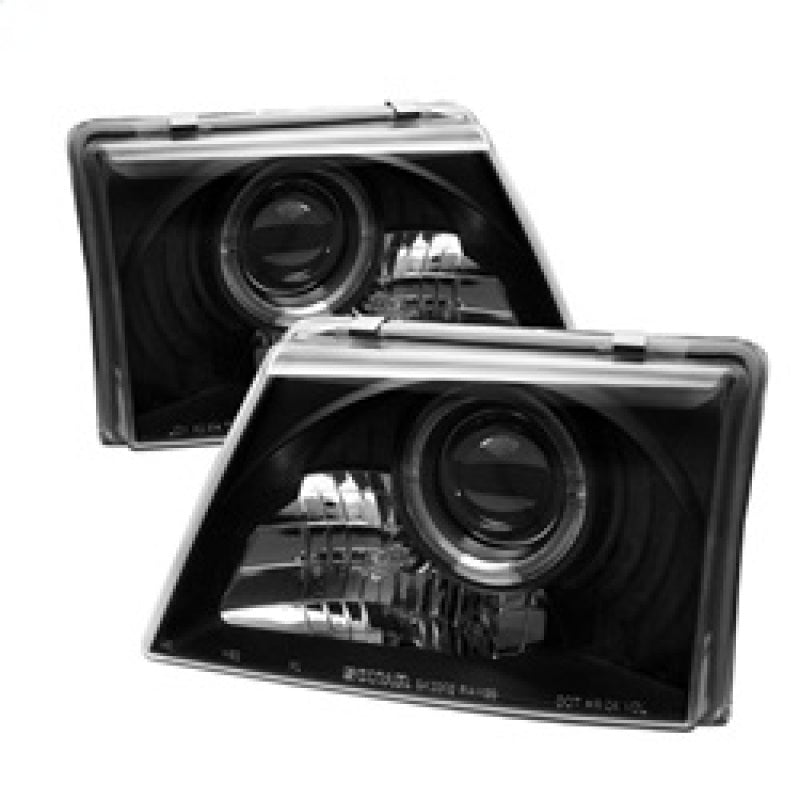 Spyder Ford Ranger 98-00 Projector Headlights LED Halo Black High 9005 Low H1 PRO-YD-FR98-BK - Mammoth Racing -