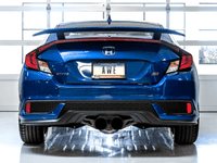 AWE Tuning 17+ Honda Civic SI 1.5L / Type R 2.0L Turbo Triple-to-Dual Tip Conversion Kit - My Store