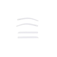 AVS 20-21 Chevy Silverado 1500 Crew Cab Low Profile Color Match Ventvisors 4pc - Summit White - Mammoth Racing -