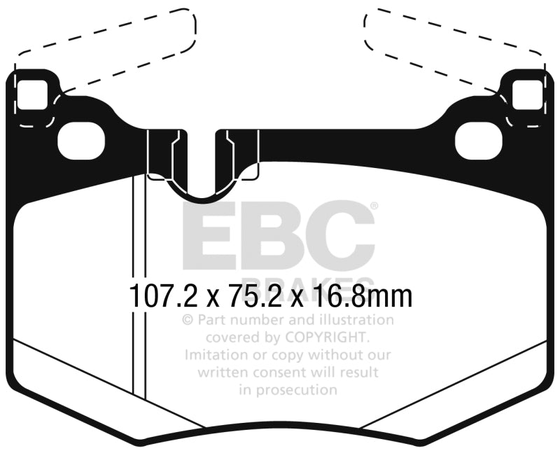 EBC 2016+ Lexus GS-F 5.0L Redstuff Rear Brake Pads - My Store