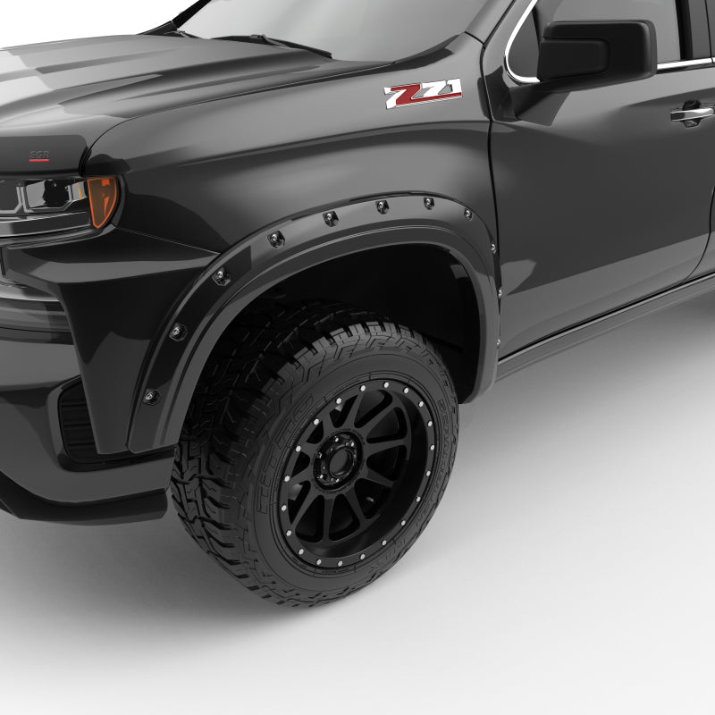 EGR 19-22 Chevrolet Silverado 1500 Traditional Bolt-On Look Fender Flares Black Set Of 4 - Mammoth Racing -