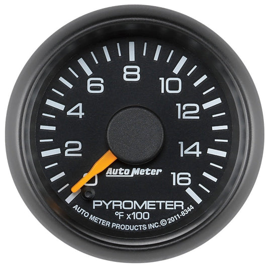 Autometer Factory Match GM 2-1/16in 1600 Degree Electric Pyrometer (egt) Gauge - My Store