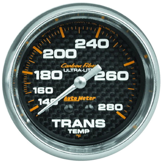 Autometer Ultra-Lite Carbon Fiber 2-5/8in Transmission Temp 140-280 Deg F - My Store