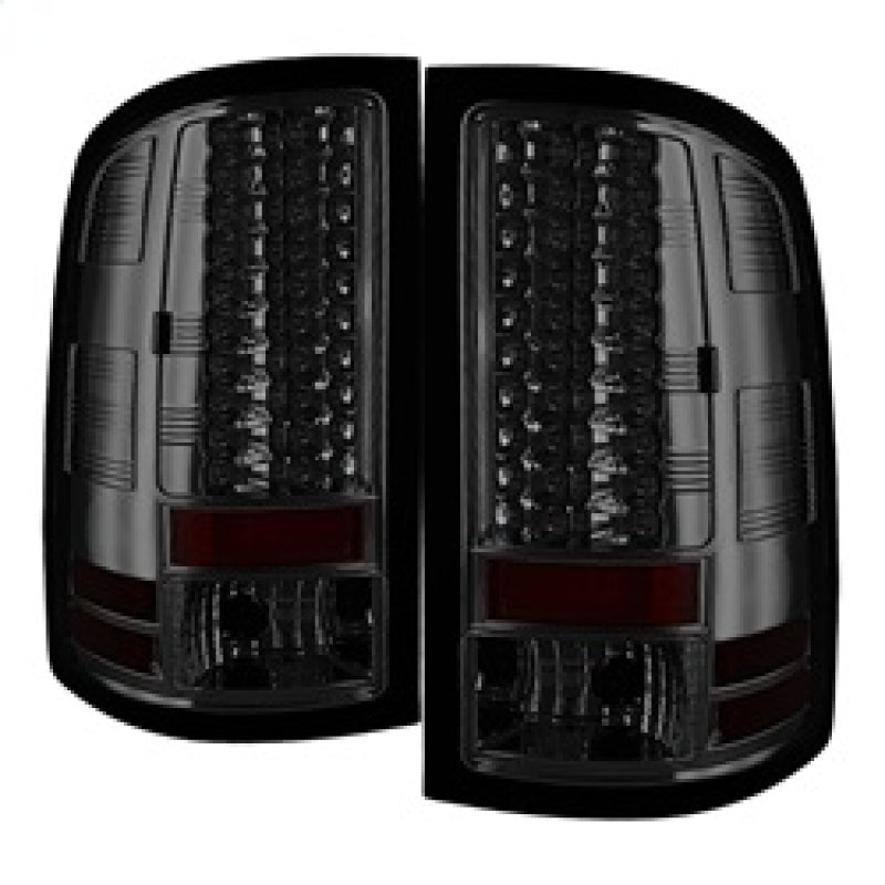 Spyder GMC Sierra 07-13 (Not fit 3500 Dually 4 Rear Wheels)LED Tail Lights Smoke ALT-YD-GS07-LED-SM - Mammoth Racing -