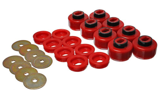 Energy Suspension 99-06 Silverado C1500/K1500 / 01-06 Silverado C2500/K2500 Red Body(cab) Mount Set - My Store