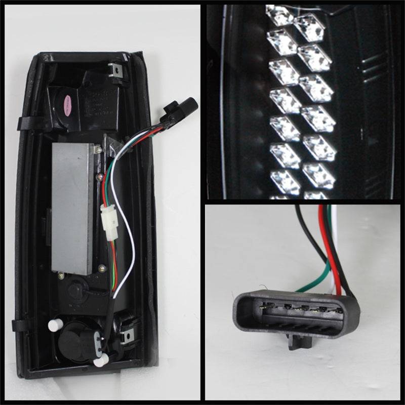 Spyder Chevy C/K Series 1500 88-98/Blazer 92-94 LED Tail Lights Blk ALT-YD-CCK88-LED-BK - Mammoth Racing -