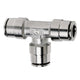 Firestone Union Tee 3/8in. Nickel Push-Lock Air Fitting - 25 Pack (WR17603105) - Mammoth Racing -