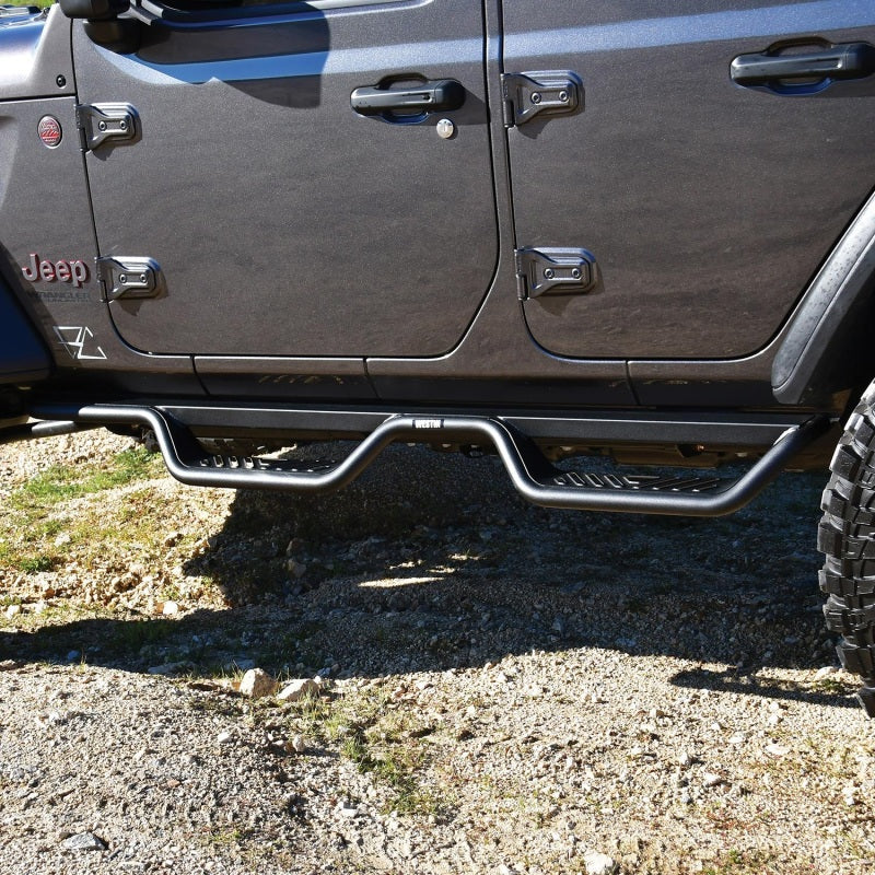 Westin 18-22 Jeep Wrangler JL Unlimited Outlaw Nerf Step Bars - Mammoth Racing -