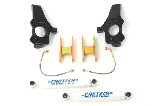 Fabtech 04-08 GM Colorado/Canyon 2WD 3in Spindle Sys w/Perf Shks - My Store