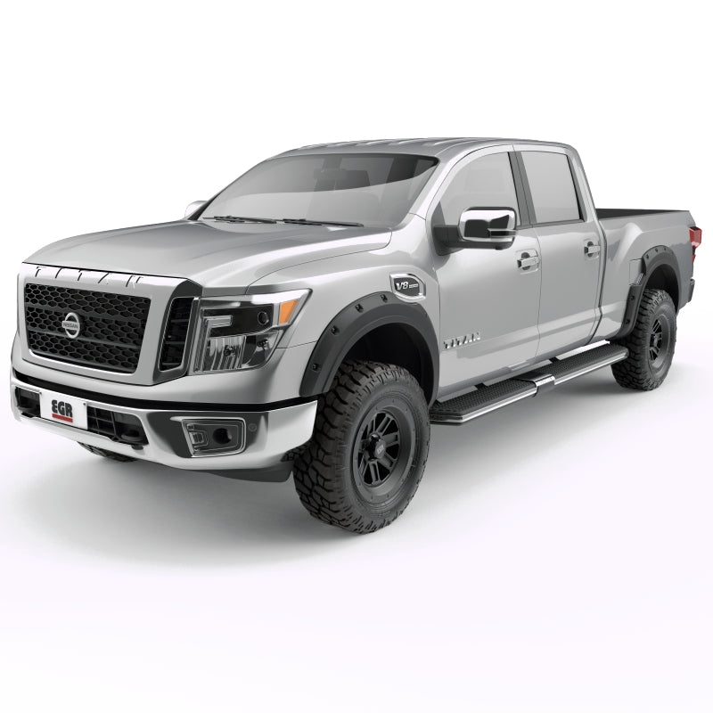 EGR 2017 Nissan Titan Bolt-On Look Fender Flares - Set - Black Matte (796005) - Mammoth Racing -