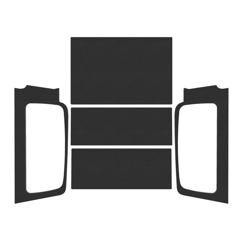 DEI 04-06 Jeep Wrangler LJ Unliminted Leather Look Headliner Complete Kit - Black - Mammoth Racing -
