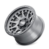 Dirty Life 9311 Enigma Pro 17x9/8x170 BP/-12mm Offset/130.8mm Hub Satin Graphite Wheel - Beadlock - Mammoth Racing -