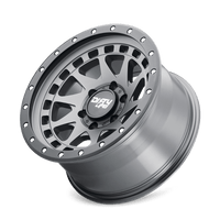 Dirty Life 9311 Enigma Pro 17x9/6x139.7 BP/-12mm Offset/106mm Hub Satin Graphite Wheel - Beadlock - Mammoth Racing -